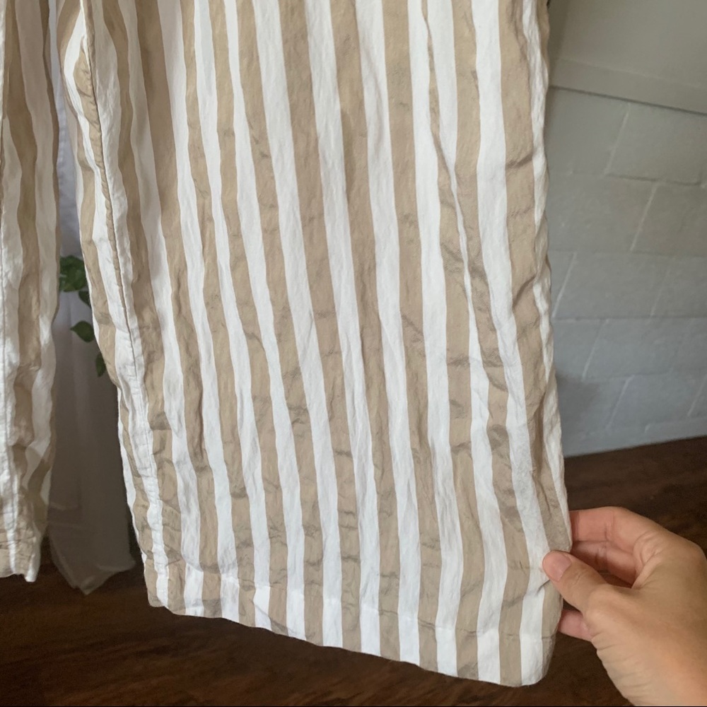 ZARA Striped Culotte Jumpsuit - Picture 7 of 10